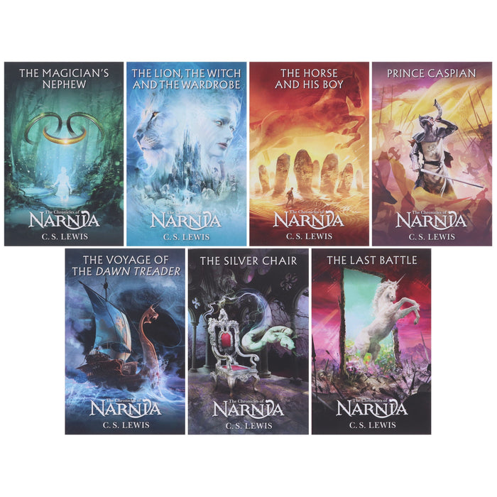 The Chronicles of Narnia 7 Books By C.S. Lewis - Ages 7-9 - Paperback B2D DEALS HarperCollins Publishers