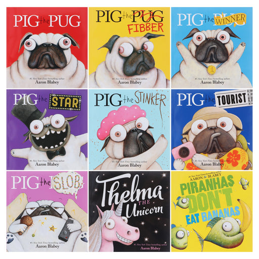 Pig The Pug & Friends by Aaron Blabey 9 Books Boxed Set (Includes Exclusive Poster!) - Ages 3+ - Paperback 3-5 Scholastic