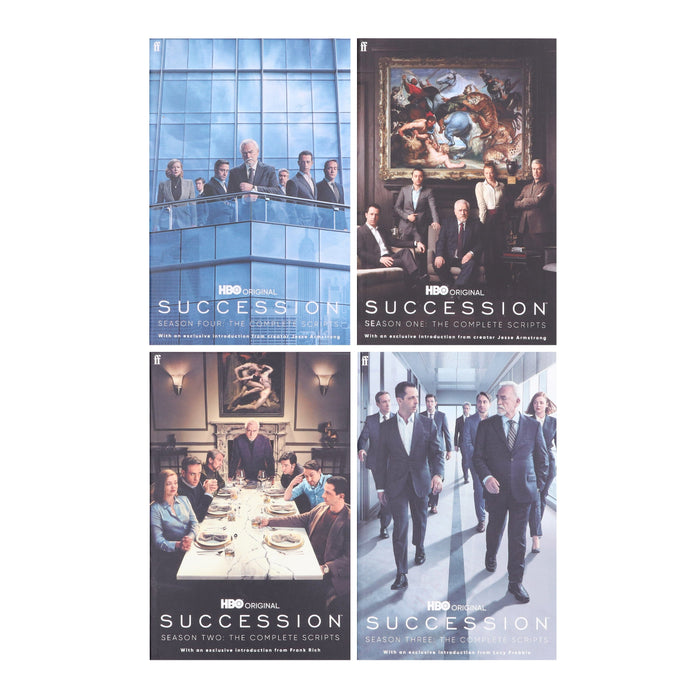 Succession: The Complete Scripts Season 1-4 By Jesse Armstrong 4 Books Collection Set - Fiction - Paperback Fiction Faber & Faber