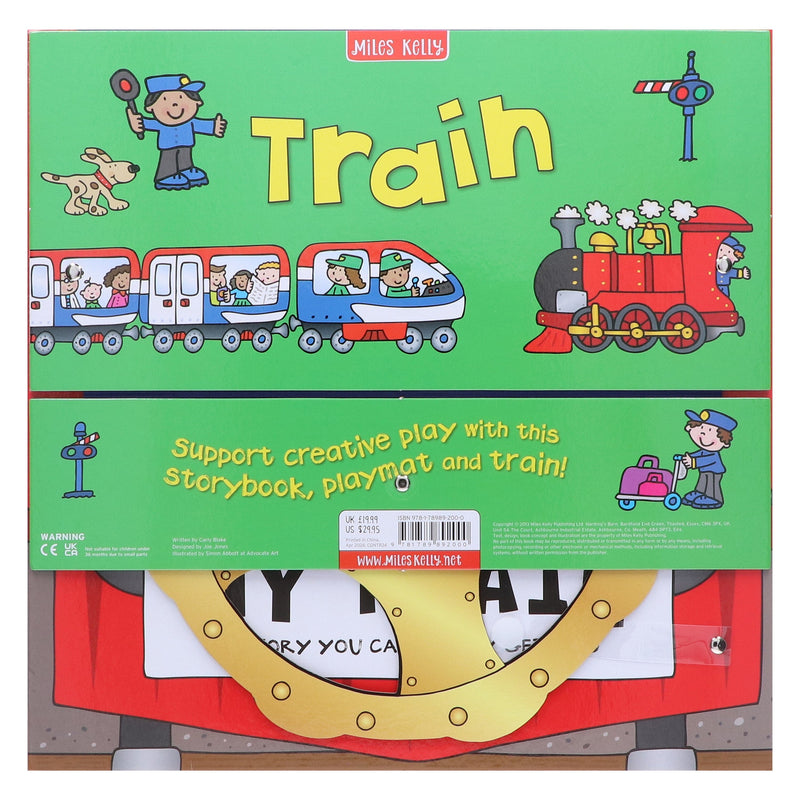 Convertible Train – Great Value Sit In Train, Interactive Playmat & Fun Storybook By Amy Johnson - Ages 2+ - Board Book 5-7 Miles Kelly Publishing Ltd