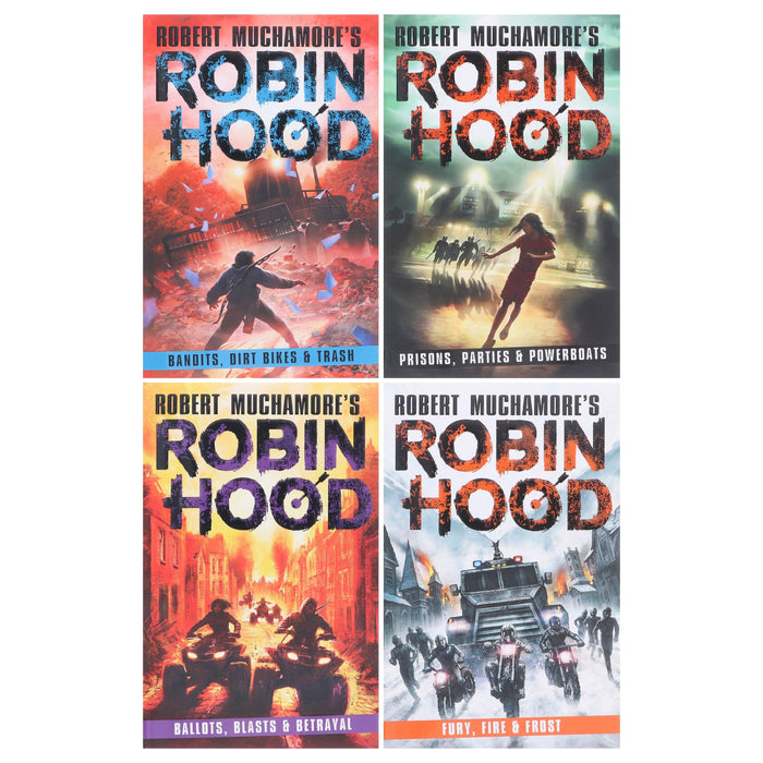 Robin Hood Series (Vol 6-9) by Robert Muchamore 4 Books Collection Set - Ages 12-17 - Paperback Young Adult Bonnier Books Ltd