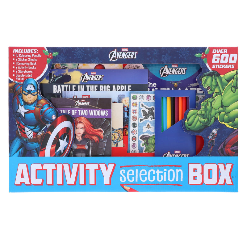 Marvel Avengers Activity Selection Box with over 600 Stickers - Ages 3+ - Paperback 3-5 Igloo Books