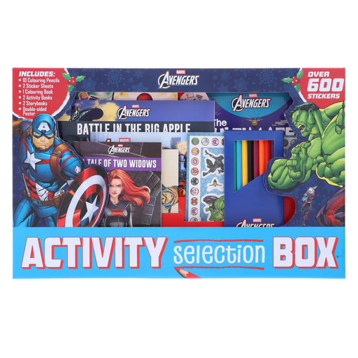 Marvel Avengers Activity Selection Box with over 600 Stickers - Ages 3+ - Paperback 3-5 Igloo Books