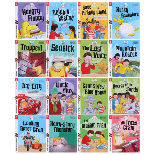 Biff, Chip and Kipper: Read with Oxford Stage 3 16 Books Collection Set by Roderick Hunt - Age 5+ - Paperback 0-5 Oxford University Press
