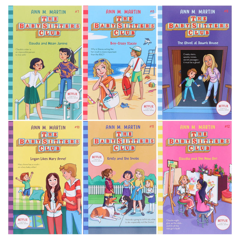 The Babysitters Club Series (Vol 7-12) by Ann M. Martin 6 Books Collection Set - Ages 5+ - Paperback 5-7 Scholastic UK