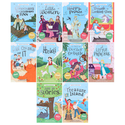 The Children's Easy Classics (Volume 2) 10 Books Collection Box Set (Includes Free Audiobooks!) - Ages 7-9 - Paperback 7-9 Sweet Cherry Publishing