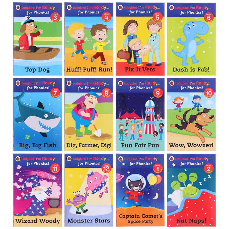 Ladybird I'm Ready for Phonics 12 Books Collection - Ages 5-7 - Paperback 5-7 Penguin Random House