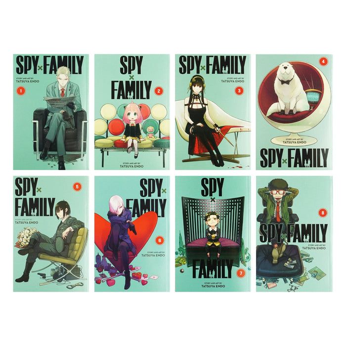 Spy x Family Series by Tatsuya Endo 8 Books Collection Set (Vol 1-8) - Ages 13+ - Paperback Graphic Novels Viz Media, Subs. of Shogakukan Inc