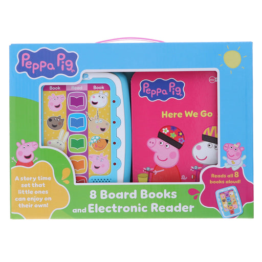 Peppa Pig - Electronic Me Reader Jr and 8 Look and Find Sound Book Library - Ages 2+ - Board Book 0-5 PI Kids