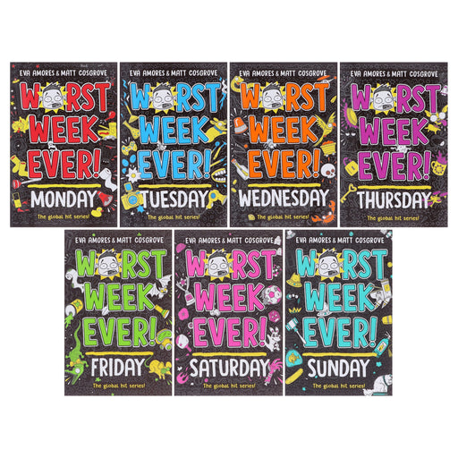 Worst Week Ever! Series By Eva Amores And Matt Cosgrove 7 Books Collection Set - Ages 8+ - Paperback 9-14 Simon & Schuster