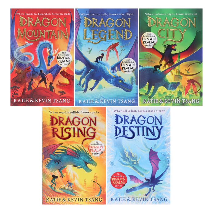 Dragon Realm Series (Book 1-5) By Katie & Kevin Tsang: 5 Books Collection Set - Ages 7+ - Paperback 9-14 Simon & Schuster