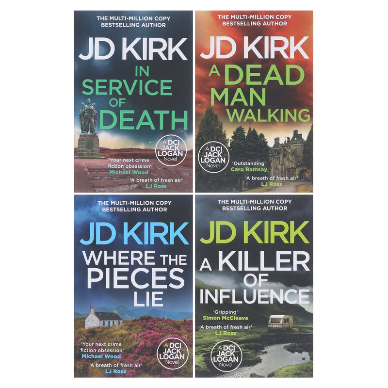 DCI Logan Crime Thrillers (Book 17-20) by JD Kirk 4 Books Collection Set - Fiction - Paperback Fiction Zertex Crime