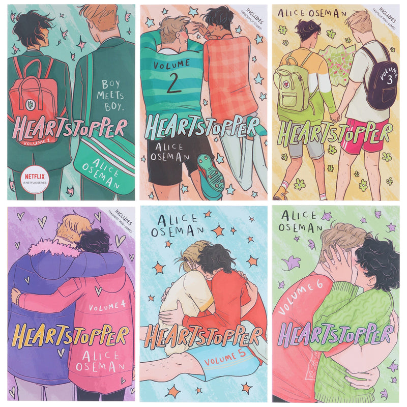 Heartstopper (Vol 1-6) by Alice Oseman 6 Books Collection Set - Ages 13+ - Paperback B2D DEALS Hodder Children’s Books
