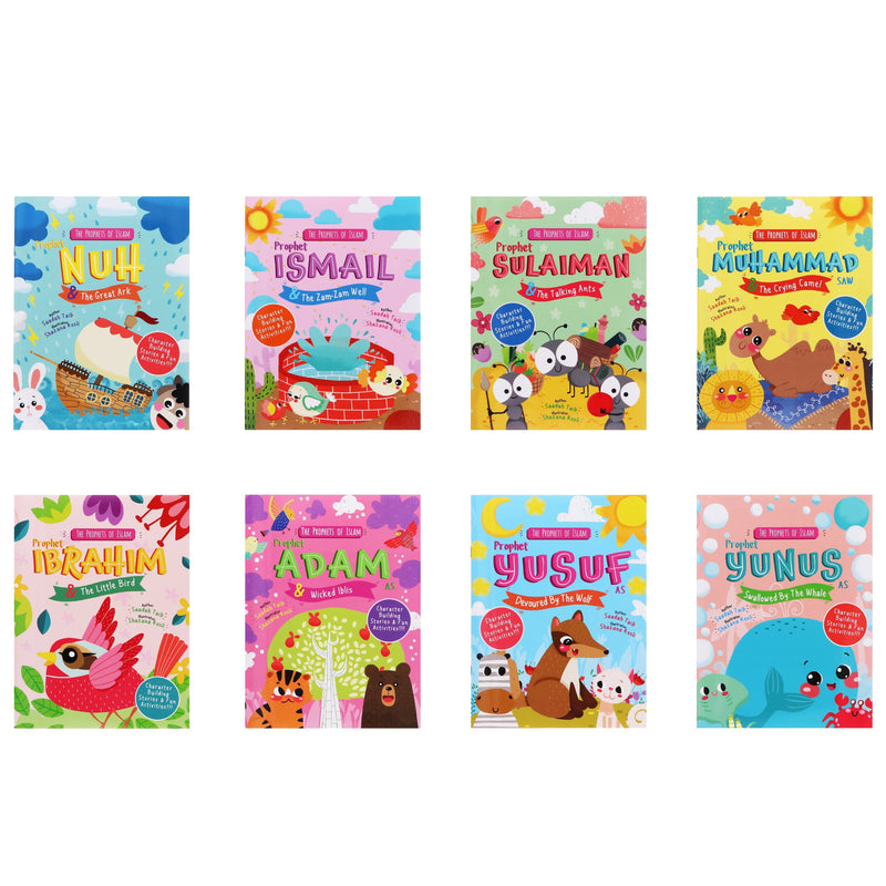 The Prophets of Islam Activity 8 Books Children Collection By Saadah Taib - Ages 2-5 - Paperback 0-5 The Islamic Foundation