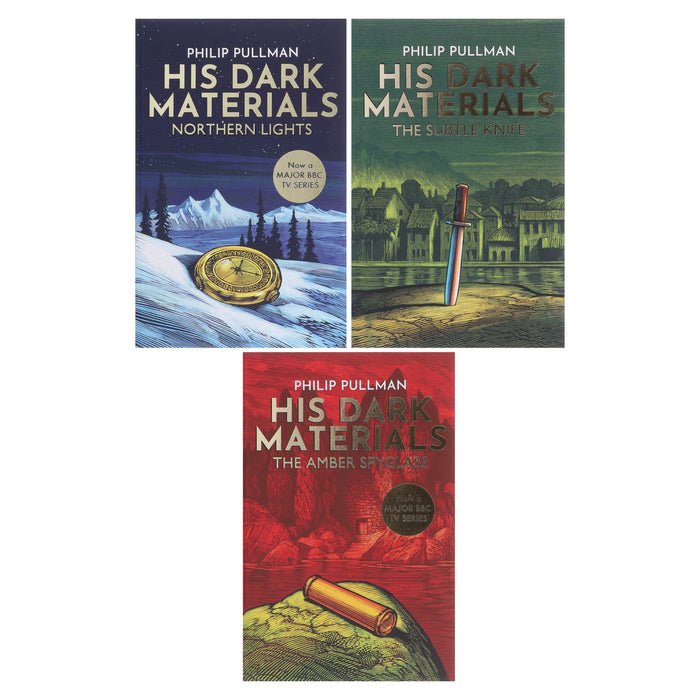 His Dark Materials trilogy by Philip Pullman (Northern Lights, Subtle Knife & Amber Spyglass) 3 Books Collection Box Set - Ages 11+ - Paperback 9-14 Scholastic