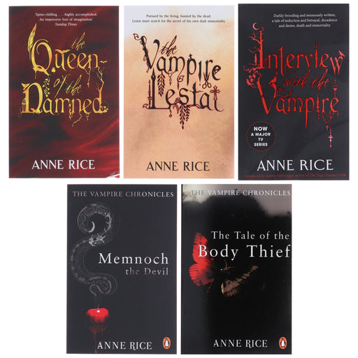 The Vampire Chronicles by Anne Rice: Book 1-5 Collection Set - Fiction - Paperback Fiction Hachette
