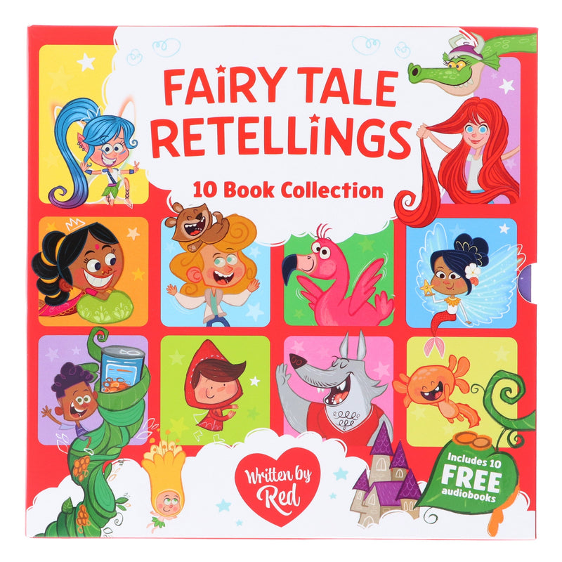 Fairytale Retellings 10 Picture Books Collection Box Set By Red - Ages 7-9 - Paperback (Includes 10 Free Audiobook!) 7-9 Sweet Cherry Publishing