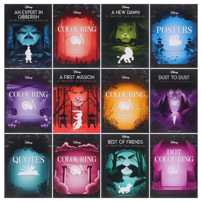 Disney: Advent Calendar Twisted Tales With 24 Books Box Set Including Twisted Story Content - Ages 12-16 - Paperback Young Adult Autumn Publishing