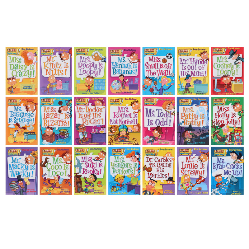 My Weird School 21 Books Box Set By Dan Gutman - Ages 6-10 - Paperback 7-9 HarperCollins Publishers