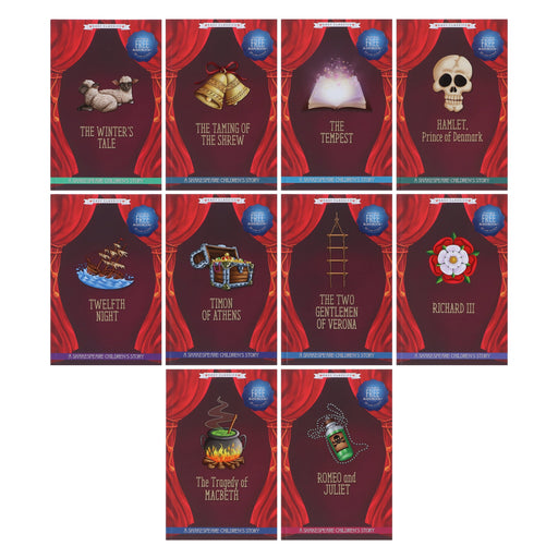 20 Shakespeare Easy Classics Childrens Stories The Complete Collection - Includes FREE (QR codes) - Age 7+ - Hardback 7-9 Sweet Cherry Publishing