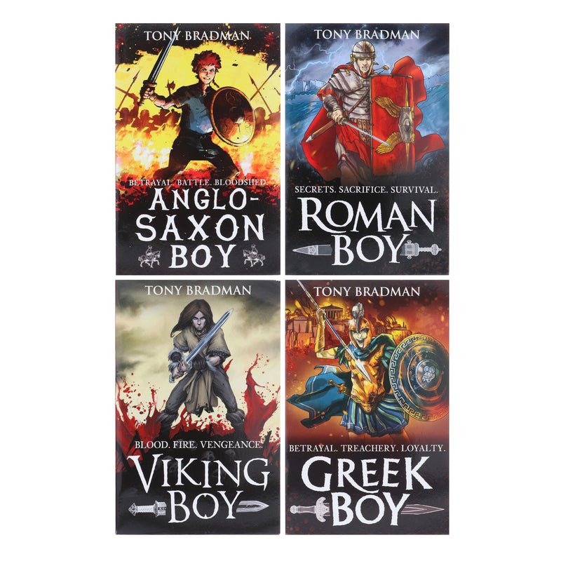 Viking Boy Series by Tony Bradman 4 Books Collection Set - Ages 9-12 - Paperback 9-14 Walker Books