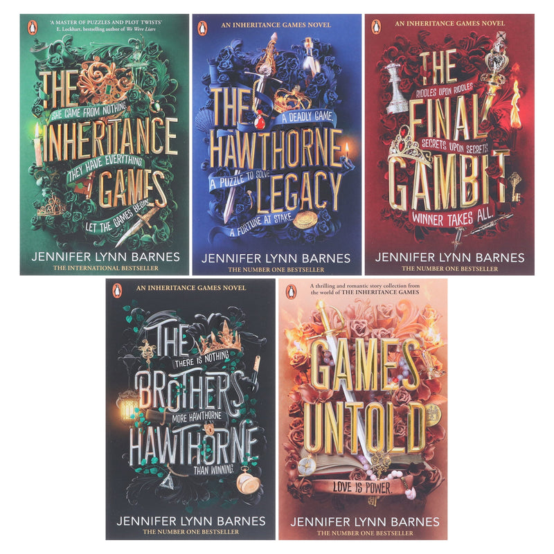The Inheritance Games Series By Jennifer Lynn Barnes: 5 Books Collection Set - Ages 12-17 - Paperback Fiction Penguin Random House