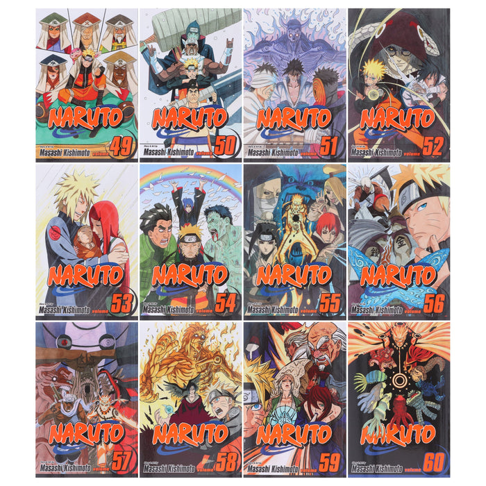 Naruto Box Set 3: Volumes 49-72 By Masashi Kishimoto - Manga - Paperback Graphic Novels Viz Media, Subs. of Shogakukan Inc