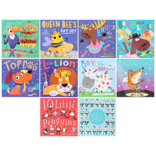 Children's Amazing Animals Illustrated 10 Picture Books Collection Set - Ages 3+ - Paperback 3-5 Make Believe Ideas