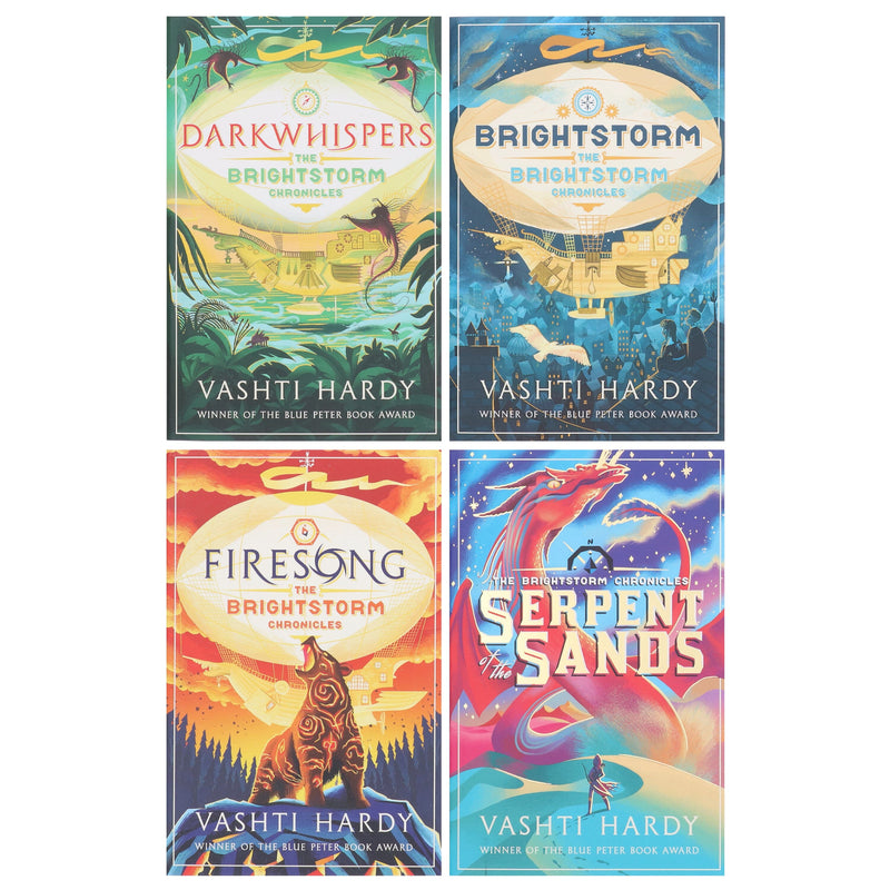 The Brightstorm Chronicles Series By Vashti Hardy 4 Books Collection Set - Ages 8-12 - Paperback 9-14 Scholastic