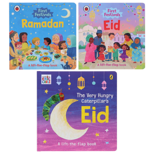 The First Festivals Series 3 Books Collection Set (A Lift-the-flap Book) - Ages 2-5 - Board Book 0-5 Ladybird