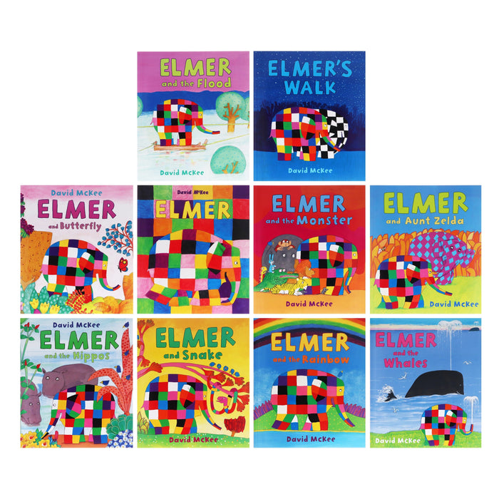 Elmer Children Picture 10 Books Collection Set By David McKee - Ages 5+ - Paperback 5-7 Andersen Press Ltd