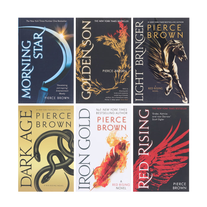 The Red Rising Series by Pierce Brown 6 Books Collection Set - Fiction ...