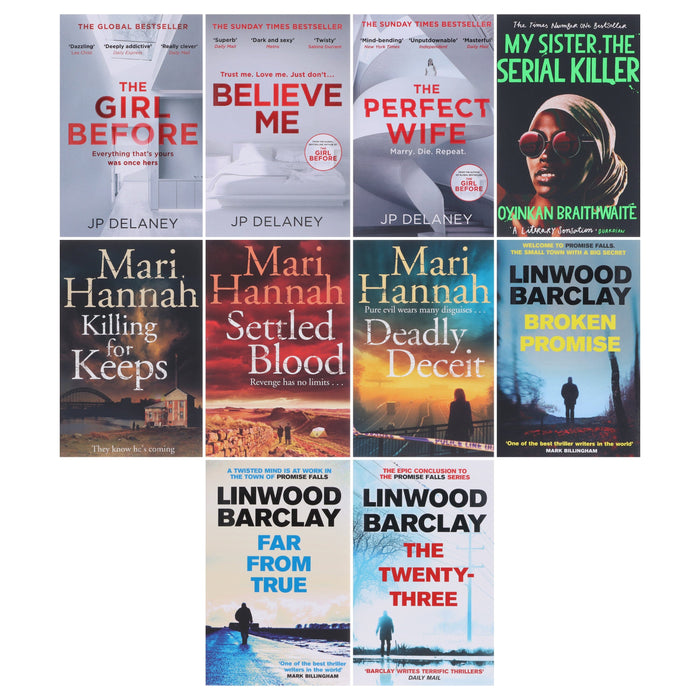 Dark Thriller & Suspense Bundle 10 Books Collection Set - Fiction - Paperback Fiction Various