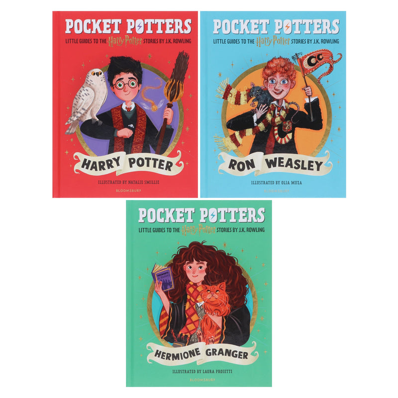 Harry Potter: Pocket Potters by J.K. Rowling Illustrated 3 Books Collection Set - Ages 7+ - Hardback 7-9 Bloomsbury Publishing
