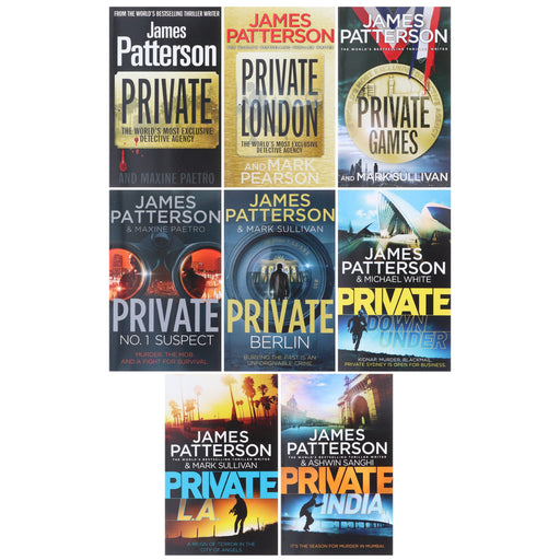 Private Series (Books 1-8) by James Patterson 8 Books Collection Set - Fiction - Paperback Fiction Penguin Random House