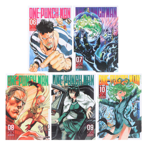 One-Punch Man Series (Vol 6-10) by ONE & Yusuke Murata 5 Books Collection Set - Manga - Paperback Graphic Novels Viz Media, LLC