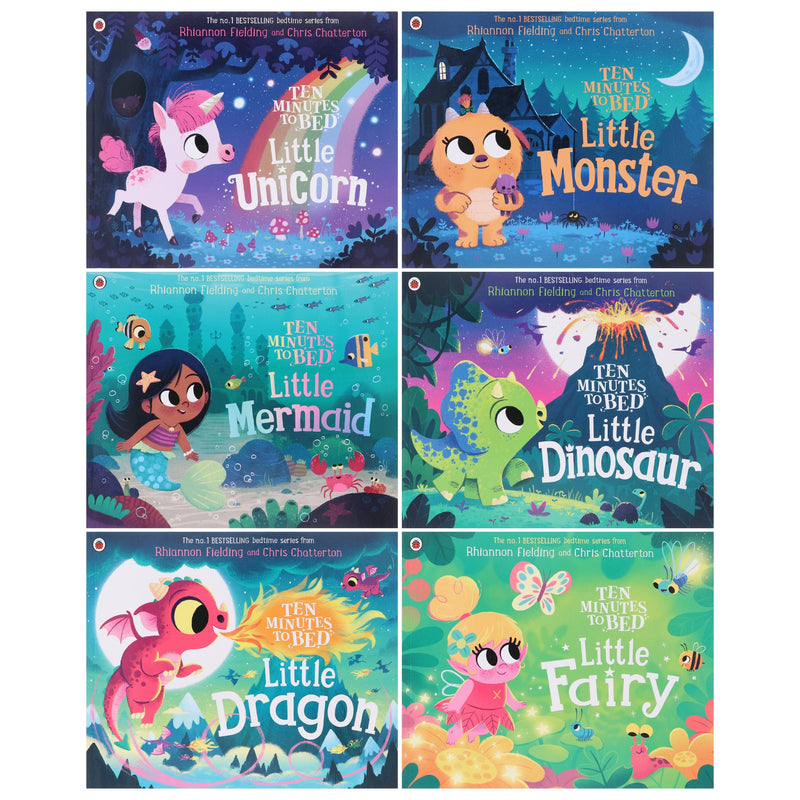 Ten Minutes to Bed Series by Rhiannon Fielding Illustrated 6 Picture Books Set - Ages 2-5 - Paperback 0-5 Penguin Random House
