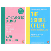 A Therapeutic Journey & The School of Life by Alain de Botton 2 Books Collection Set - Non Fiction - Paperback Non-Fiction Penguin