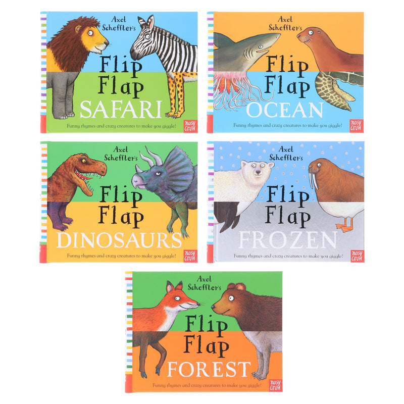 Axel Scheffler's Flip Flap Series (Set 2) 5 Books Collection Set - Ages 2+ - Hardback 0-5 Nosy Crow Ltd