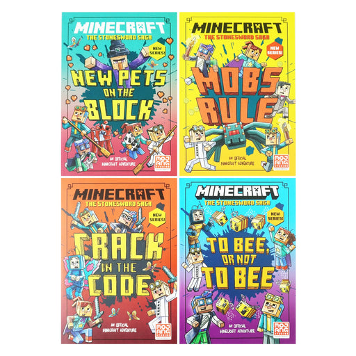 Minecraft Stonesword Saga Series by Nick Eliopulos 4 Books Collection Set - Ages 7-10 - Paperback 7-9 Farshore