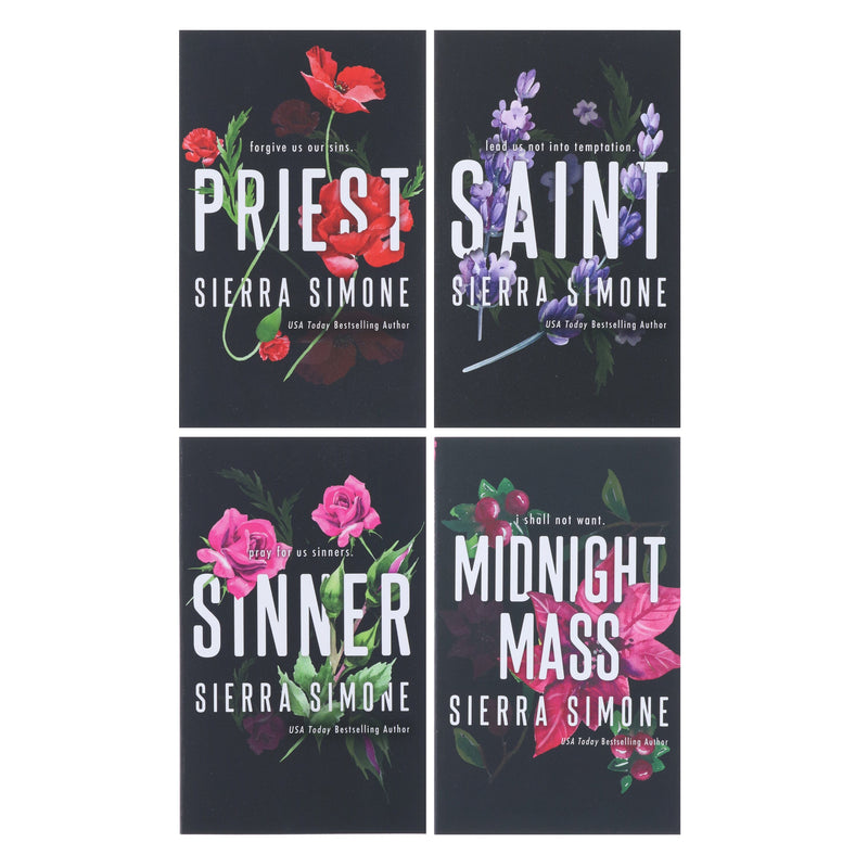 Priest Series by Sierra Simone 4 Books Collection Slipcase Set - Fiction - Paperback (Sprayed Edges) Fiction Sourcebooks