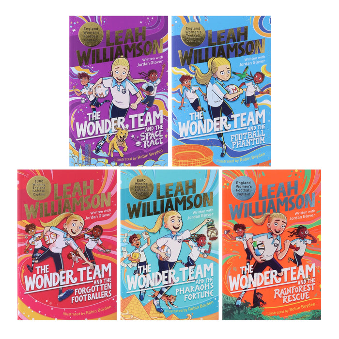 The Wonder Team Series By Leah Williamson Illustrated 5 Books Collection Set - Ages 9-11 - Paperback 9-14 Pan Macmillan