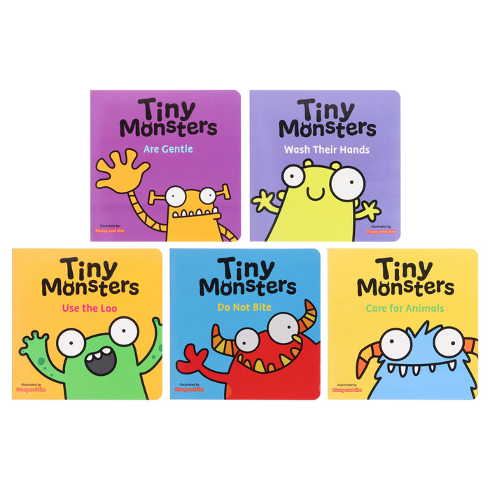 Big Emotions Tiny Monsters Manners & Behaviours Illustrated 5 Books Collection Set - Ages 3-5 - Board Book 0-5 Sweet Cherry Publishing