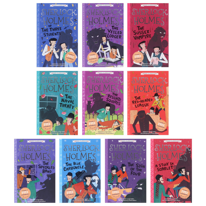 Sherlock Holmes Children's Collection 20 Books (Series 1 & 2) by Sir Arthur Conan Doyle - Ages 7-9 - Paperback 7-9 Sweet Cherry Publishing