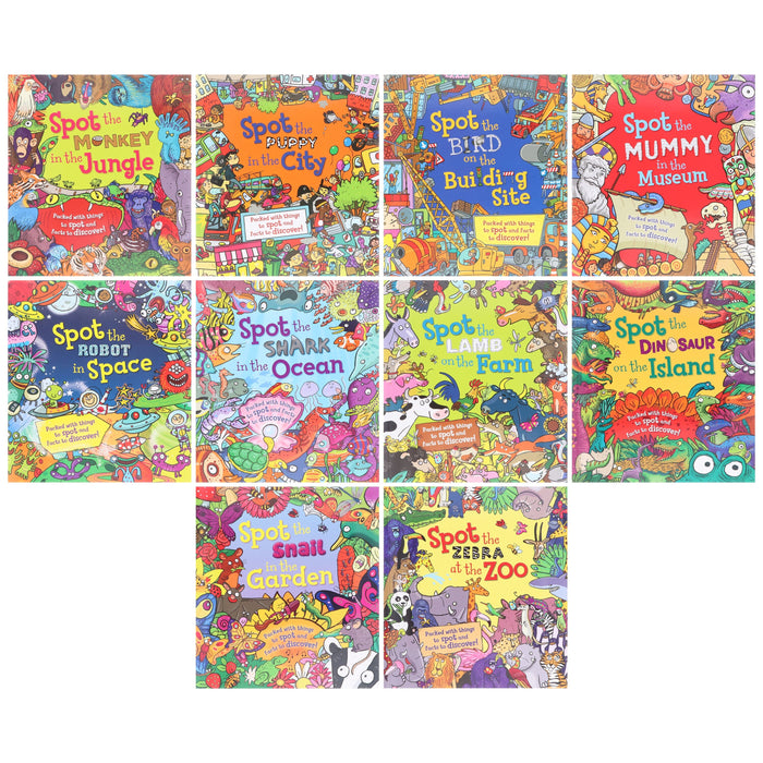 Spot & Facts To Discover By Alexandra Koken 10 Picture Books Children Collection Set - Paperback -Age 4-7 5-7 QED Publishing