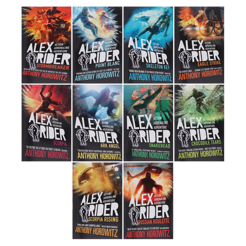 Alex Rider by Anthony Horowitz 10 Books Box Set Collection - Spy Fiction - Paperback 9-14 Walker Books Ltd