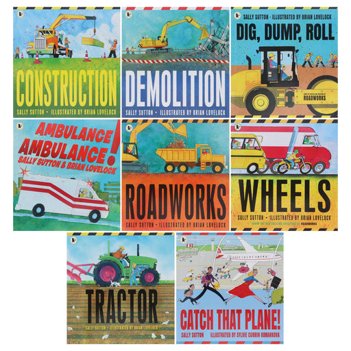 The Construction Crew Series By Sally Sutton Illustrated 8 Picture Books Collection Set - Ages 2-6 - Paperback 0-5 Walker Books Ltd