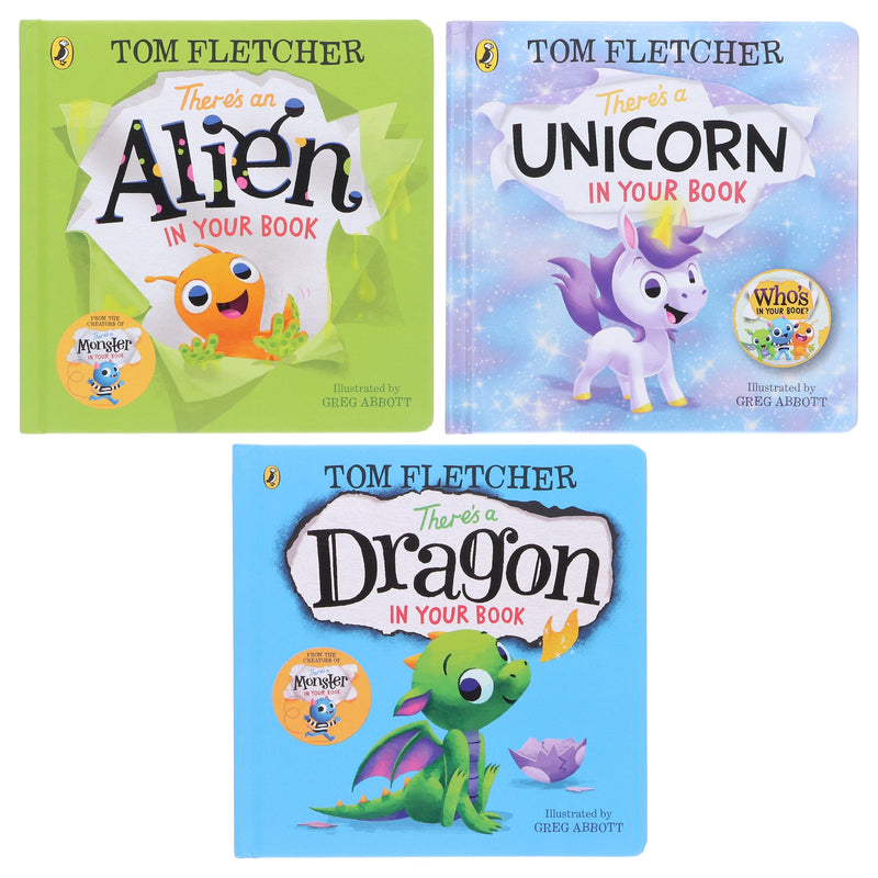 Who's In Your Book? Series By Tom Fletcher: 3 Books Collection Set - Ages 2-5 - Board Book 0-5 Penguin