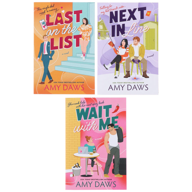 Wait With Me Series by Amy Daws 3 Book Sprayed Edges Collection Set - Fiction - Paperback Fiction Mira Books