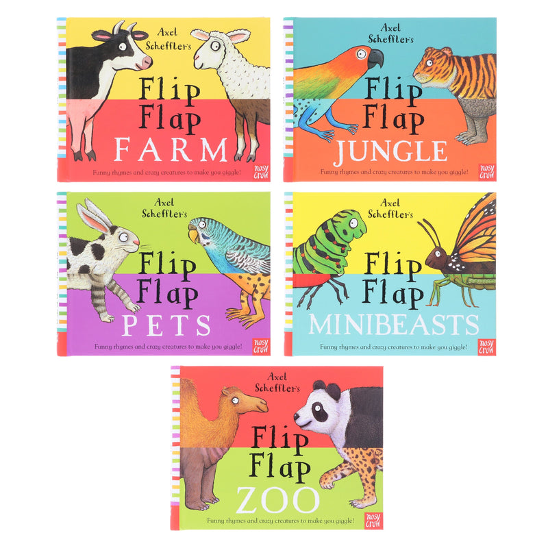 Axel Scheffler's Flip Flap Series (Set 1) 5 Books Collection Set - Ages 2+ - Hardback 0-5 Nosy Crow Ltd